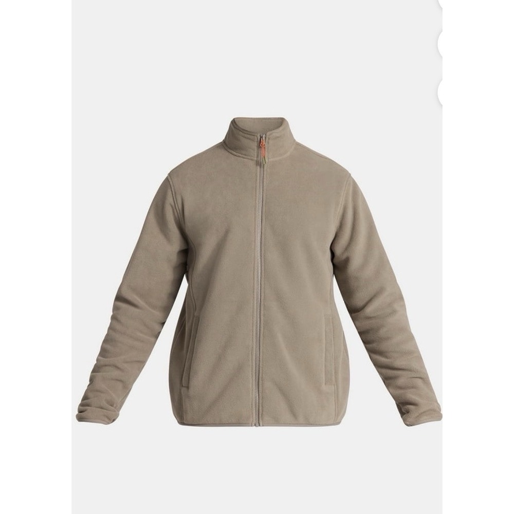 Ozark Trail Men's‎ Fleece Jacket XL Taupe Falls Full Zip Mid-Weight Outdoor Coat